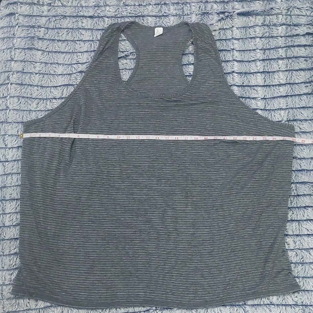 Xersion Gray Striped Women's Tank Top 3x